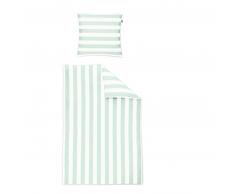 Irisette TAPE SATIN Bettwäsche-Set - mint - 135x200 / 80x80 cm