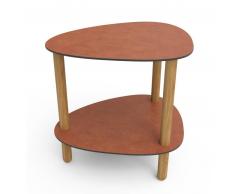 Lind DNA Curve Lounge Bull Tisch - cognac - 40x37x44 cm
