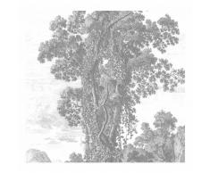 KEK Amsterdam Engraved Landscape II Fototapete - grau - 292,2 x 280 cm (= 6 Bahnen)