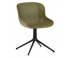 Normann Copenhagen Hyg Drehsessel - Olive - H 84 x L 54 x D 55,5 cm - Sitzhöhe 46 cm