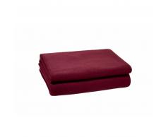 Zoeppritz Soft-Fleece Decke - wine - 160x200 cm