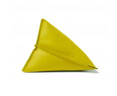 HEY-SIGN LILY Dreieck-Kissen mit Füllung - verde - 44x44x35 cm