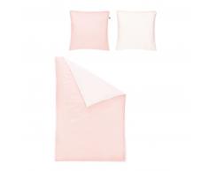Irisette LINEA MAKO-SATIN Bettwäsche-Set - rosé - 155x220 / 80x80 cm