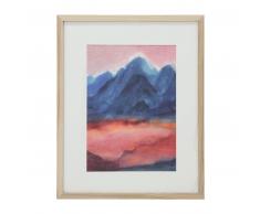 HK living gerahmtes Tiny Art Stories Sunset L Wandbild - print - 39 x 49 x 1,5 cm