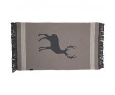 David Fussenegger Hirsch Teppich - schlamm - 120x70 cm