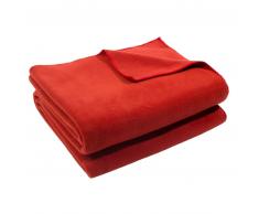 Zoeppritz Soft-Fleece Decke - rust - 160x200 cm