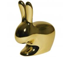 qeeboo Rabbit Chair Metall Finish Stuhl - gold - 68,8 x 39,5 x 80 cm