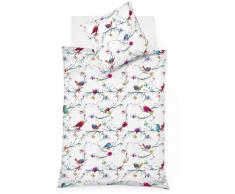 fleuresse Bed Art S Wendebettwäsche-Set aus Mako Satin - multicolor - 135x200 / 80x80 cm