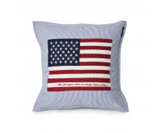 Lexington Arts & Craft Sham Kissenhülle mit Amerika-Flagge - Star blau/weiß - 50x50 cm