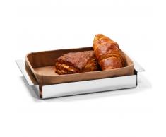 Philippi A Tavola Brotkorb - silberfarben - 25x16x5 cm