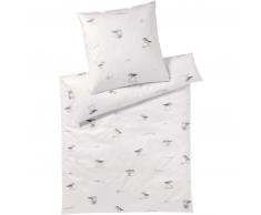 elegante Sandpiper Bettwäsche-Set aus Mako-Satin - creme - 240x220 / 2x40x80 cm