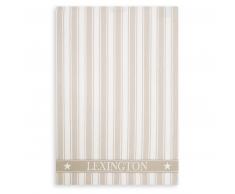 LEXINGTON Icons Cotton Twill Waffle Striped Geschirrtuch - beige-white - 50x70 cm