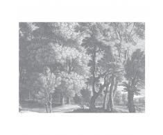 KEK Amsterdam Engraved Landscapes Fototapete - grau - 389,6 x 280 cm (= 8 Bahnen)