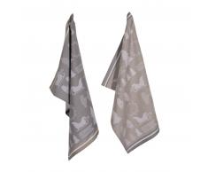 pad WRAPPING Geschirrtuch 2er-Set - grey - 50x70 cm