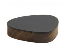 Lind DNA Wood Box&Lid Curve Oak Holzkiste mit Deckel - smoked/black - 12,5x14 cm