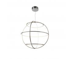 Sompex Globe D75 LED Pendelleuchte - satin - Höhe 150 cm - Schirm Ø75 cm