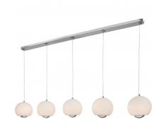 Villeroy & Boch STIRLING Pendelleuchte - chrom - Ø je 20 cm - Länge 106 cm - Höhe 150 cm