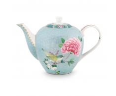 Pip Studio Blushing Birds Teekanne groß - Blue - 1,6 Liter