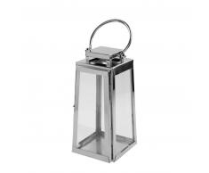 Fink MONACO Laterne - silberfarben - 15x15x34 cm