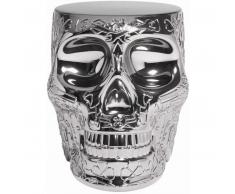 qeeboo Mexico Metall Finish Stuhl/Beistelltisch - silver - 38,2 x 53 x 45 cm