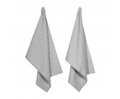 pad FIORA vs LEDA Geschirrtuch 2er-Set - light grey - 50x70 cm