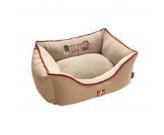 HUNTER University Hundesofa - beige - Außen: 80x60 cm, Innen: 70x55 cm