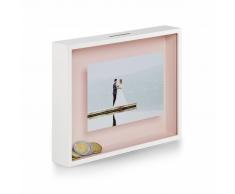 Philippi Bank Fotorahmen mit Glückwunschkasse - weiß - 23 x 18 x 4 cm