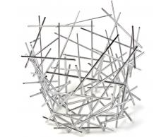 Alessi FC03 BLOW UP OBSTKORB - silber - 36 cm x 35 cm x 31,5 cm