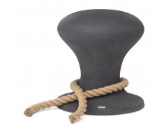 Philippi Hamburger Hocker - zink-matt - Ø 38, H: 42 cm