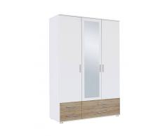 Z2 Drehtürenschrank 3-türig RASANT-EXTRA,Holznachbildung,Weiß