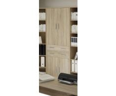 Büroschrank JUNO,Holznachbildung,Eiche sägerau/sonoma