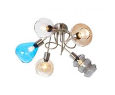 Nino Leuchten Deckenleuchte 5flg GIMARO,Glas,multicolour