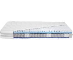 Dieter Knoll Taschenfederkernmatratze H2 POLAR,Federkern,Weiß
