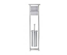 Zurbrüggen Stand-WC-Garnitur Lioni,Edelstahl,satiniert