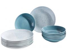 Zurbrüggen Tafelservice 12-tlg.,Porzellan,blau