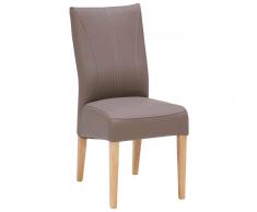 Venda Polsterstuhl SILVIA,Kunstleder,taupe