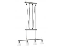 Trio Leuchten LED-Pendelleuchte,Metall,silber