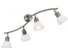 Nino Leuchten LED Spot 4-flg. Mattes,Metall,silber