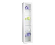 Hängevitrine BORA,Melamin,Weiß