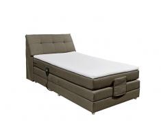 XORA Boxspringbett THEO,Stoff,Stone