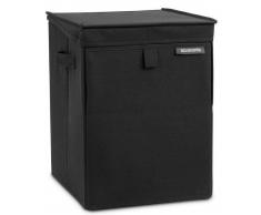 Brabantia Stapelbare schwarze Wäschebox WÄSCHEBOX,Stoff,schwarz