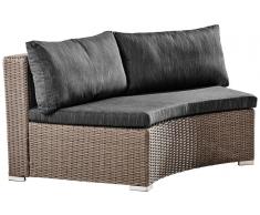 Ambia Loungesofa MONACO SMOKY,Kunststoff,grau