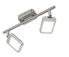 Nino Leuchten LED Spot 2-flg. Yuna,Metall,silber