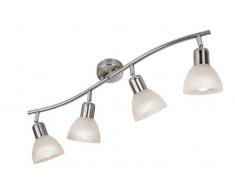 Nino Leuchten LED Spot 4-flg. Daytona,Metall,silber