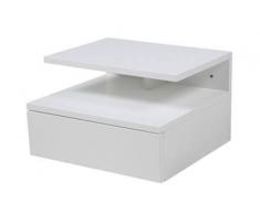 Z2 Nachttisch ASHLAN,Holznachbildung,Weiß