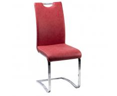 Z2 Freischwinger TIA,Kunstleder,rot