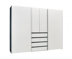 Hom´in Dreh-/Schwebetürenschrank 4-tr SINGHA,Holznachbildung,Graphit