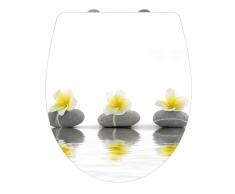 Zurbrüggen WC-Sitz Stones with Flower,Duroplast,multicolour