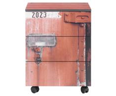 Zurbrüggen Rollcontainer CONTAINER,Holznachbildung,rot