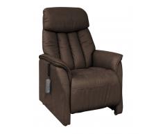 Comfortino Fernsehsessel AURORA,Leder,schoko